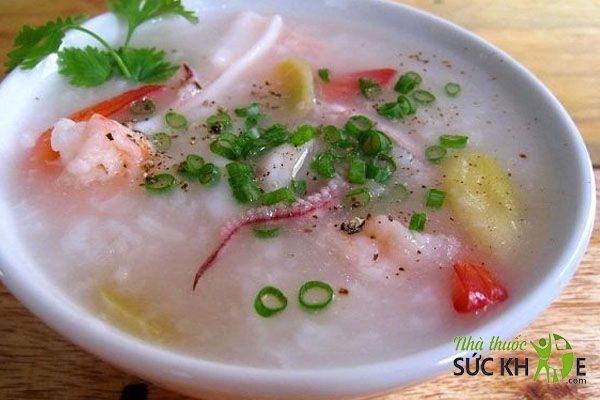 Cháo tôm mực