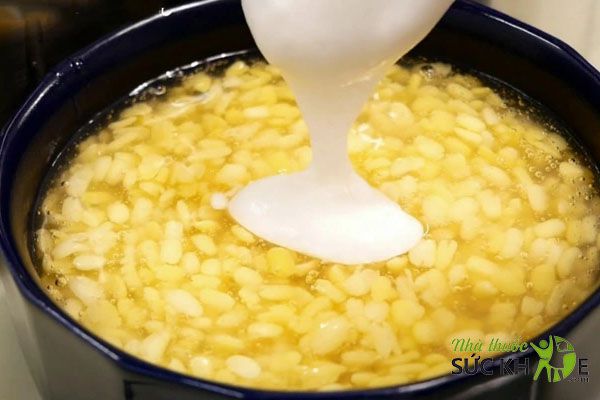 Chè bột sắn đậu xanh