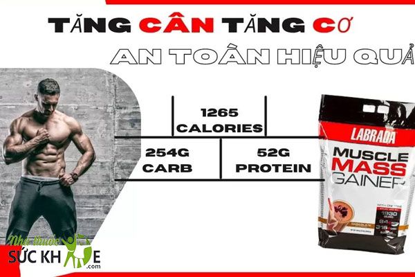 Mass tăng cân tốt nhất hiện nay Muscle Mass Gainer 12LBS