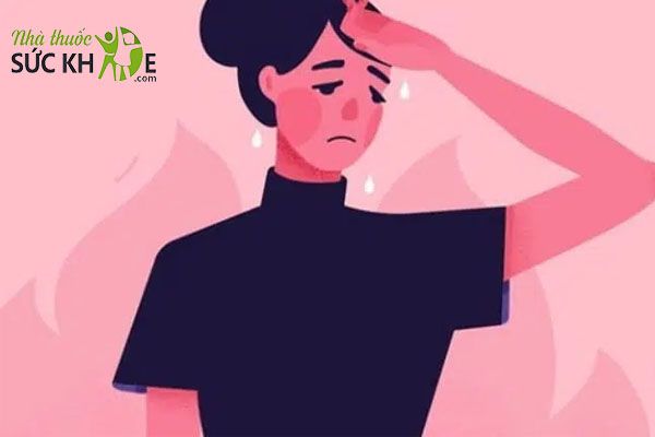 Nóng trong, cảm giác bốc hỏa là biểu hiện thường gặp khi dùng sắt