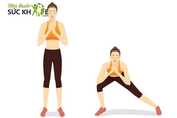 Tập Side Lunge nữ