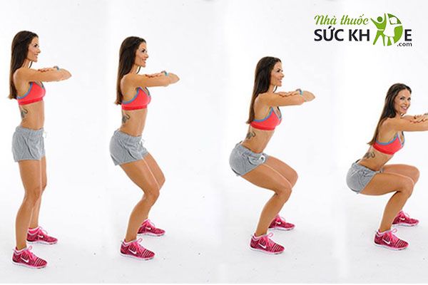 Tập Squat phát triển mông đùi ở nữ