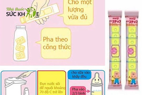 Cách pha sữa thanh Nhật cho trẻ sơ sinh
