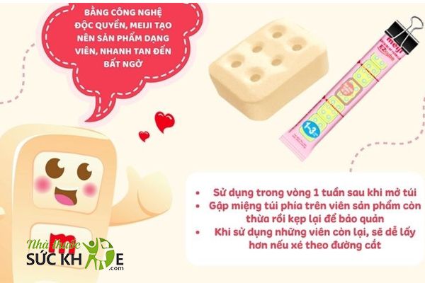 Chia viên nhỏ, phù hợp cho từng lần dùng