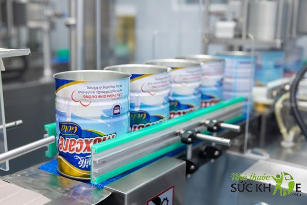 Sữa được sản xuất trên dây chuyền hiện đại