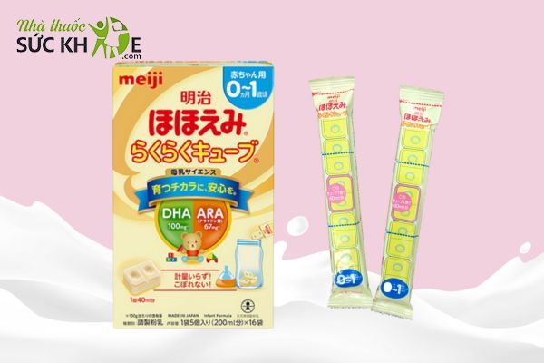 Sữa non của Nhật Meiji dạng thanh