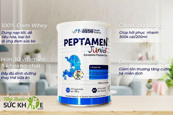 Sữa cho bé 2 tuổi tăng cân Peptamen Junior