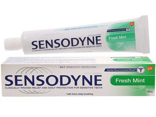 Kem đ&aacute;nh răng Sensodyne fresh mint tu&yacute;p 100g