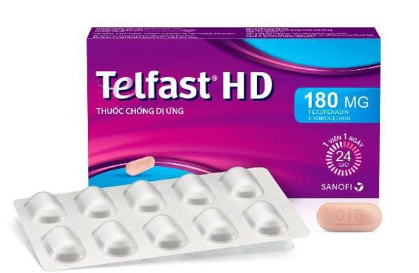 Thuốc Điều Trị Vi&ecirc;m Mũi Dị Ứng, Nổi Mề Đay Telfast HD 180mg