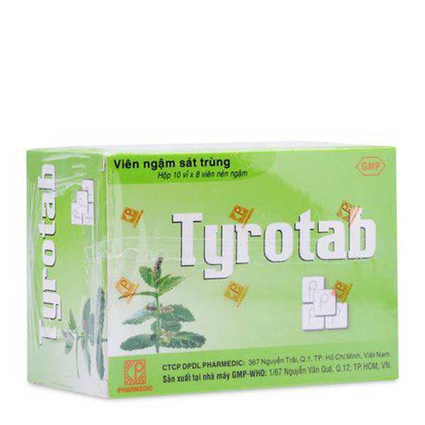 Vi&ecirc;n ngậm s&aacute;t tr&ugrave;ng Tyrotab