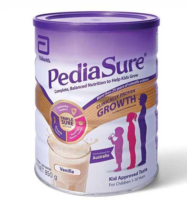 Sữa PediaSure &Uacute;c nắp t&iacute;m cho trẻ từ 1- 10 tuổi
