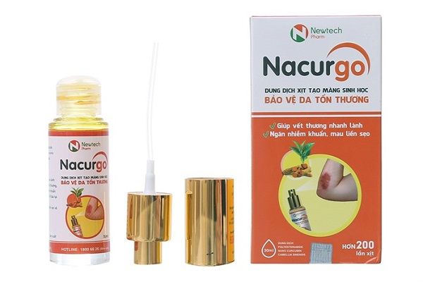 Nacurgo dạng xịt nhỏ gọn tiện lợi