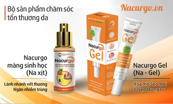 Bộ sản phẩm kem/xịt Nacurgo trị mụn