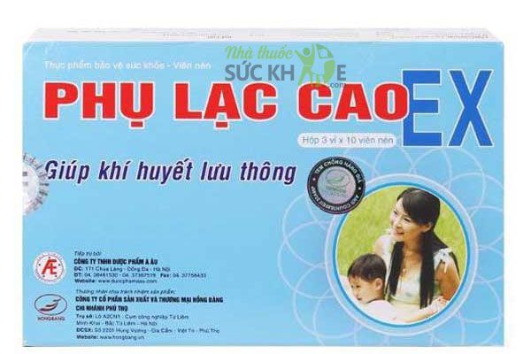 Vi&ecirc;n uống Phụ Lạc Cao Ex - Cải thiện đau bụng kinh