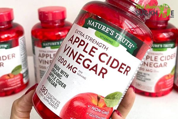 Vi&ecirc;n uống giấm t&aacute;o Nature&rsquo;s Truth Apple Cider Vinegar 1200mg