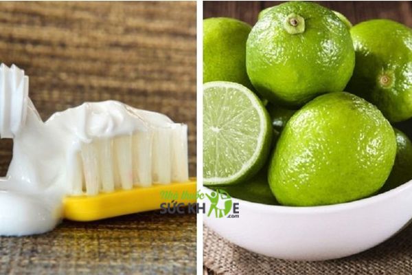 Tẩy nốt ruồi bằng kem đ&aacute;nh răng v&agrave; chanh