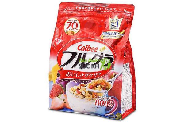 Ngũ cốc sấy kh&ocirc; Calbee Nhật Bản