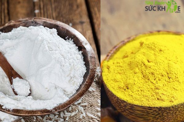 D&ugrave;ng baking soda v&agrave; bột nghệ