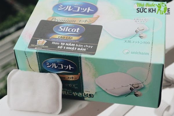 B&ocirc;ng tẩy trang Silcot xanh l&aacute;