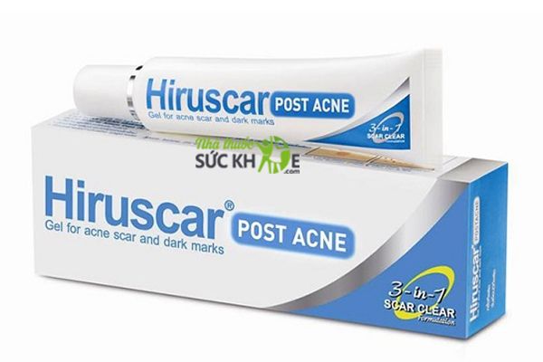Gel trị sẹo rỗ l&agrave;m mờ vết th&acirc;m mụn Hiruscar Post Acne