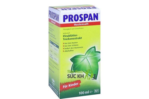 Liều d&ugrave;ng thuốc ho Prospan dạng siro chai