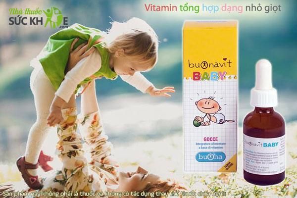 vitamin tổng hợp cho b&eacute; sơ sinh Buonavit Baby