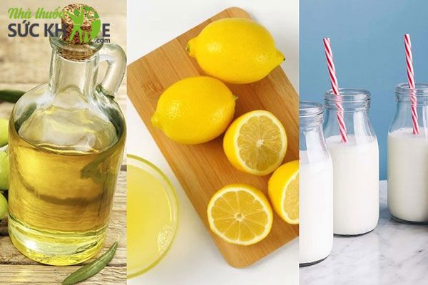 C&aacute;ch l&agrave;m nước tẩy trang tại nh&agrave; bằng chanh, sữa tươi v&agrave; dầu oliu