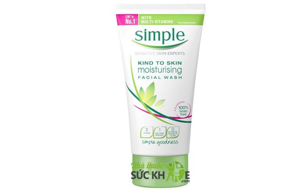 Sữa rửa mặt Simple d&agrave;nh cho da kh&ocirc; Kind to Skin Moisturising Facial Wash