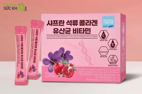 Collagen lựu đỏ nhụy hoa nghệ t&acirc;y Saffron Bio Cell