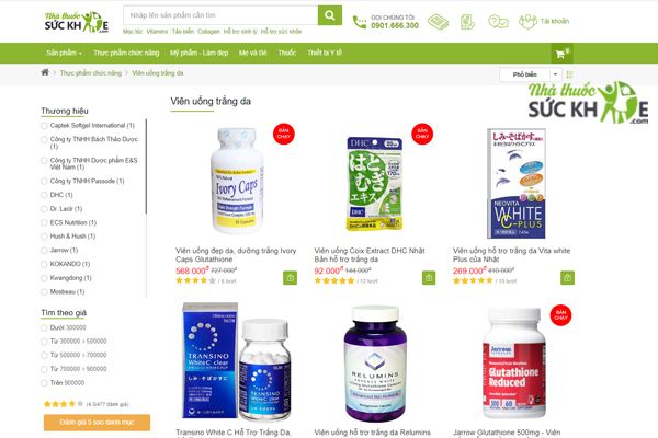 Mua vi&ecirc;n uống trắng da H&agrave;n Quốc ch&iacute;nh h&atilde;ng ở đ&acirc;u?