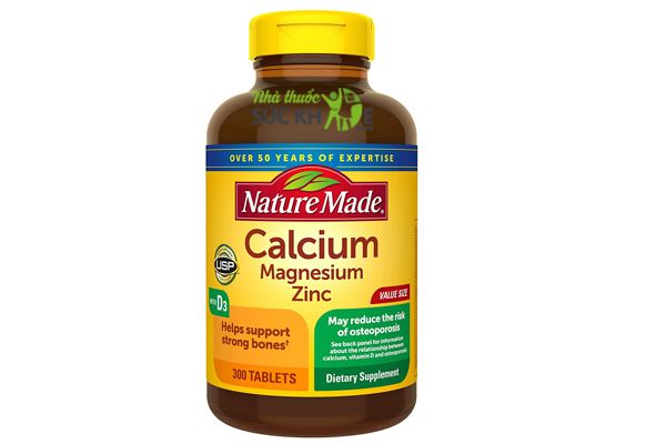 Nature Made Calcium Magnesium Zinc With Vitamin D3