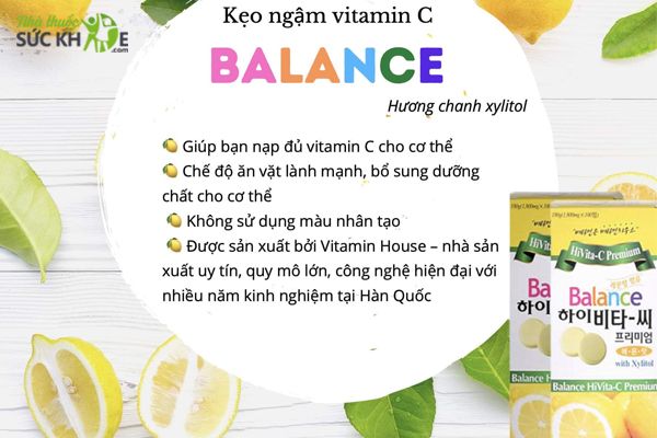 Vi&ecirc;n ngậm Vitamin C H&agrave;n Quốc&nbsp; Balance