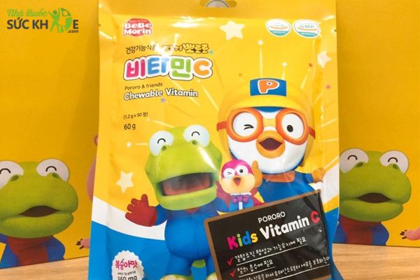 Kẹo Vitamin C H&agrave;n Quốc cho trẻ em Pororo Bebe Morin