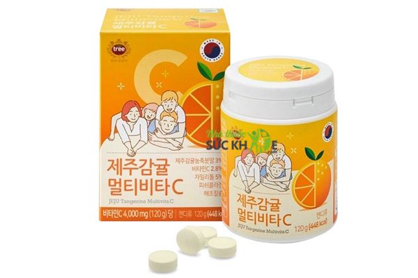 Vi&ecirc;n ngậm Vitamin C H&agrave;n Quốc Tangerine Multi Vita