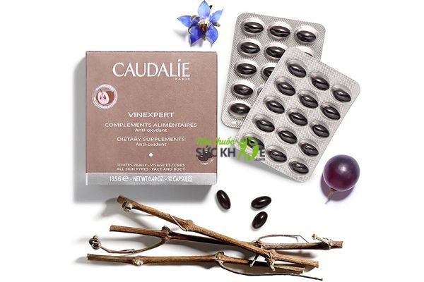 Vi&ecirc;n uống Caudalie Vinexpert s&aacute;ng da, chống l&atilde;o h&oacute;a
