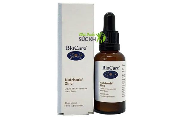 uống kẽm v&agrave; vitamin D3 c&ugrave;ng l&uacute;c được kh&ocirc;ng, Kẽm dạng giọt BioCare Zinc