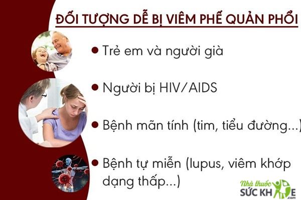 Đối tượng dễ bị vi&ecirc;m phế quản