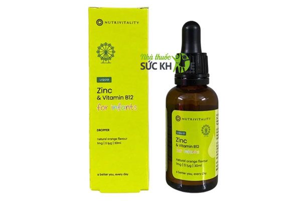 Kẽm Nutrivitality ZinC Vitamin B12