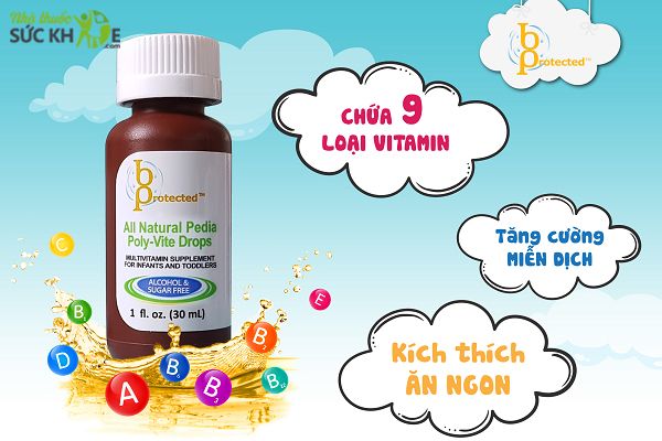 Siro ăn ngon cho trẻ biếng ăn Pedia Poly Vite Drops