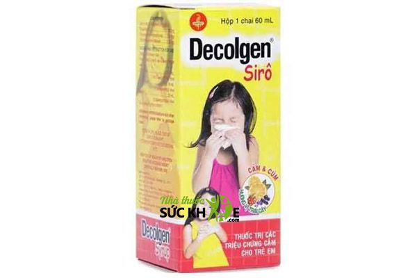 Siro Decolgen chữa cảm c&uacute;m