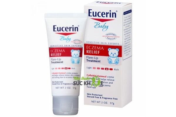 Kem b&ocirc;i ngo&agrave;i da Eucerin Baby trị ch&agrave;m sữa hiệu quả&nbsp;