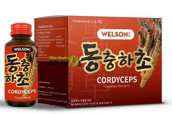 Nước uống đ&ocirc;ng tr&ugrave;ng hạ thảo H&agrave;n Quốc Welson Cordyceps