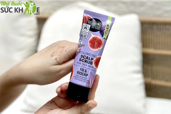 Tẩy tế b&agrave;o chết da đầu Organic Shop Volumizing Scalp Scrub For Oily Hair Fig And Rosehip&nbsp;