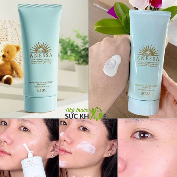 Kem chống nắng Anessa Moisture UV Sunscreen Mild Gel SPF 35 PA+++