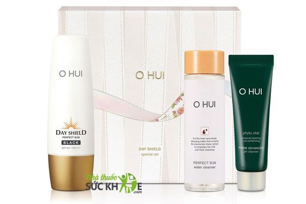 Bộ kem chống nắng Ohui Day Shield Perfect Sun Black Special&nbsp;