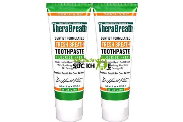 Kem đ&aacute;nh răng TheraBreath Toothpaste 4 Ounce