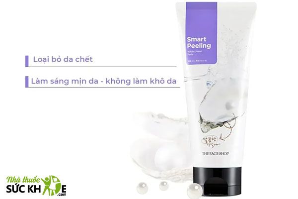 Tẩy tế b&agrave;o chết cho da dầu mụn từ thi&ecirc;n nhi&ecirc;n The Face Shop White Jewel Peeling
