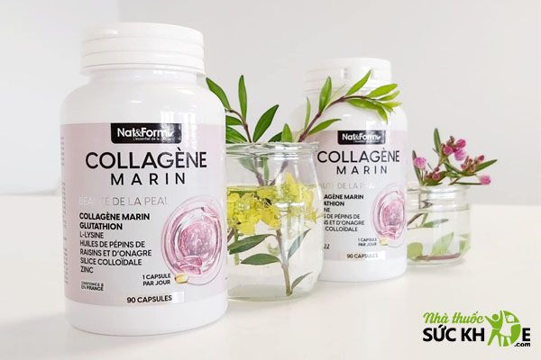 Vi&ecirc;n uống trắng da của Ph&aacute;p Collagen Marin