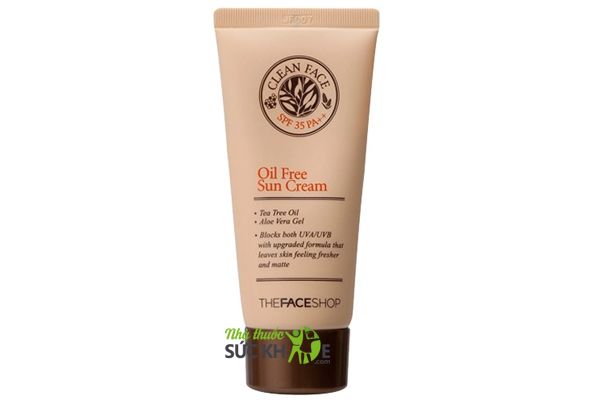 Kem chống nắng The Face Shop Oil Free Sun Cream&nbsp;
