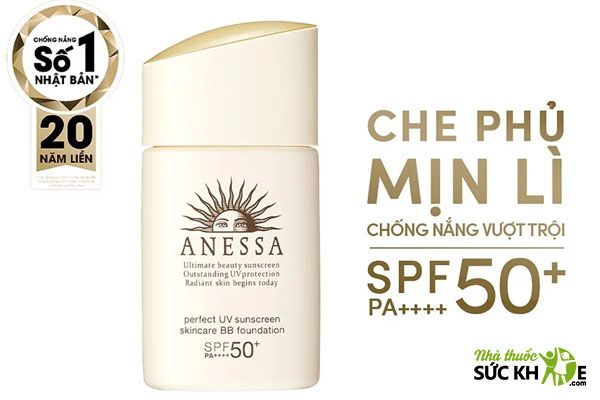 Kem chống nắng Anessa Perfect UV Sunscreen Skincare BB Foudation